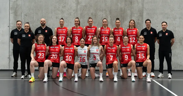 Diese 14 Spielerinnen vertreten die Schweiz an der Volleyball European League