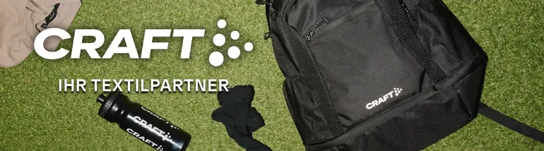Werbebanner des Sportartikelherstellers Craft